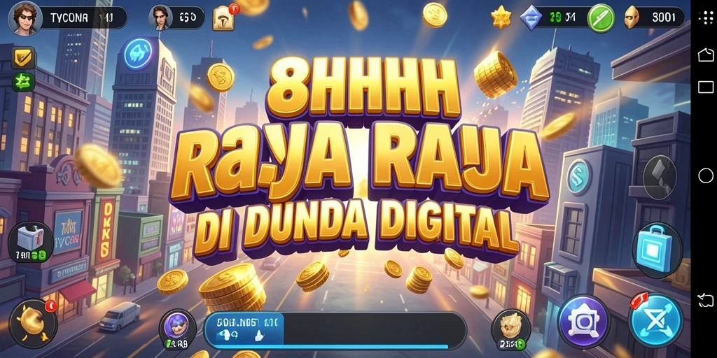 Screenshot menampilkan pemain sedang mengelola usaha Tycoon yang sukses.