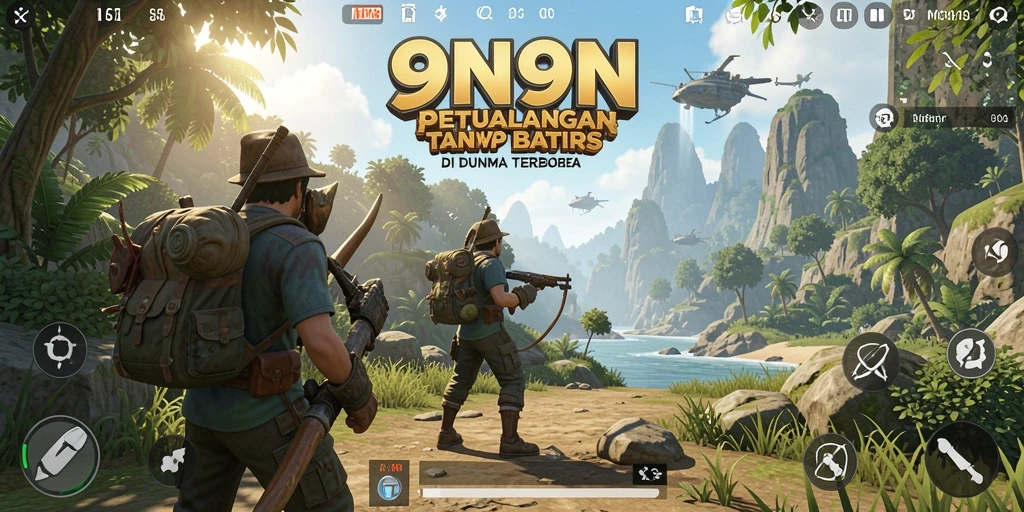 Screenshot gameplay Open World 9N9N yang penuh petualangan.
