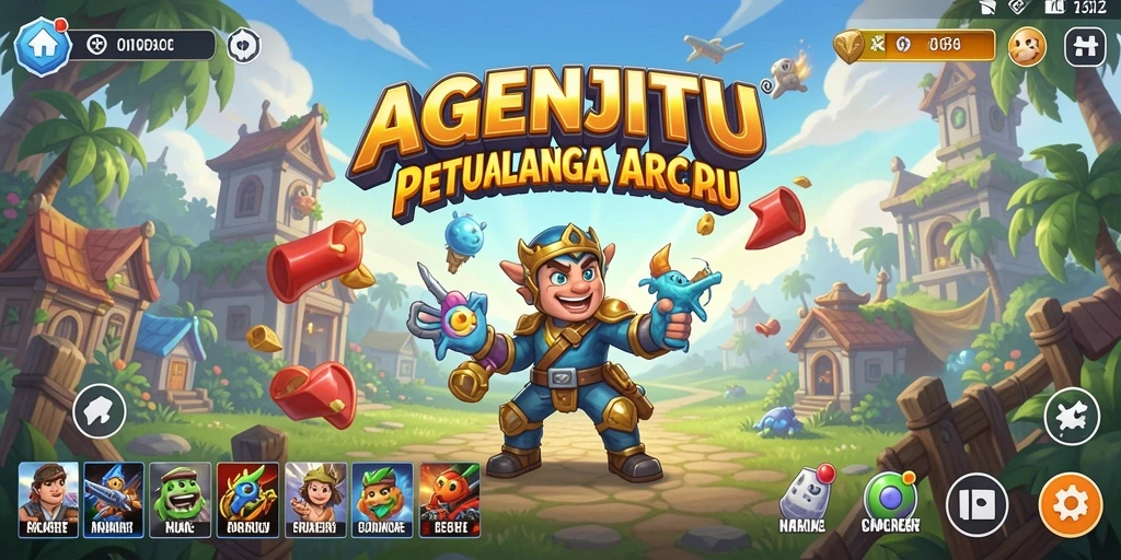 Tampilan penuh aksi dari gameplay AGENJITU yang mendebarkan.