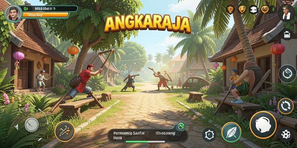 Gameplay seru dan penuh warna di ANGKARAJA.