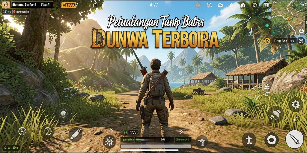 Screeshot gameplay AT777 menampilkan petualangan seru di dunia terbuka.