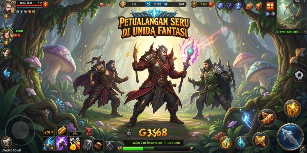 Tampilan gameplay seru dan menantang dalam GG368.