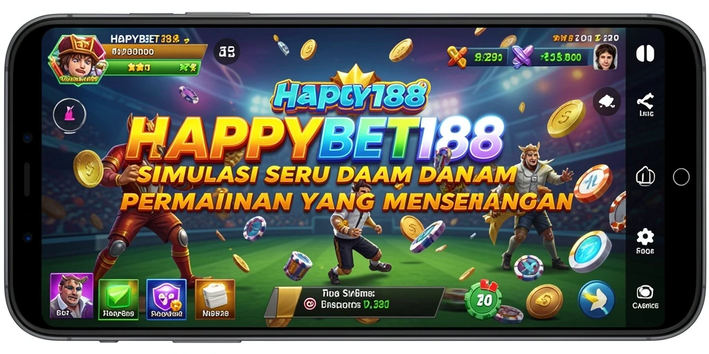 Gameplay <strong>HAPPYBET188</strong> yang menampilkan simulasi interaktif dan grafis memukau.