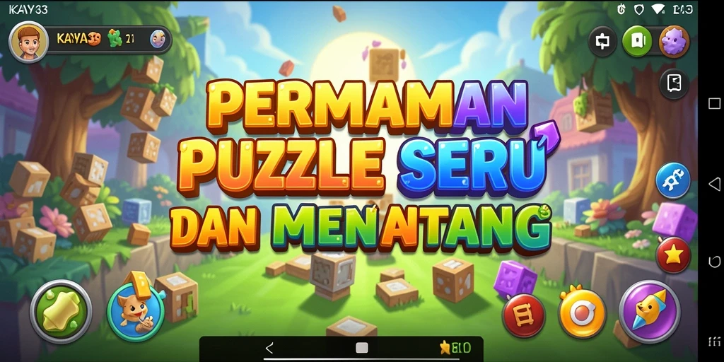 Screenshot gameplay KAYA33 menunjukkan serunya permainan Puzzle.