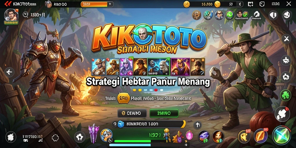 Tangkapan layar KIKOTOTO menunjukkan gameplay strategis yang menegangkan.