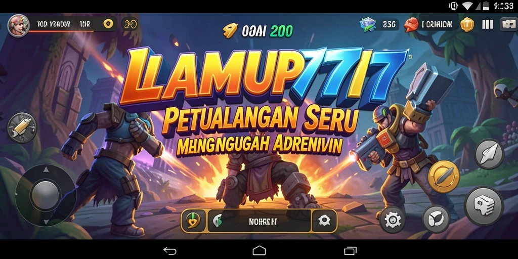 Screenshot gameplay LAMPU777 menampilkan aksi petualangan yang mendebarkan.