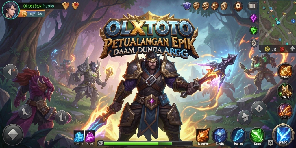 Screenshot gameplay OLXTOTO menunjukkan aksi pertarungan yang mendebarkan.