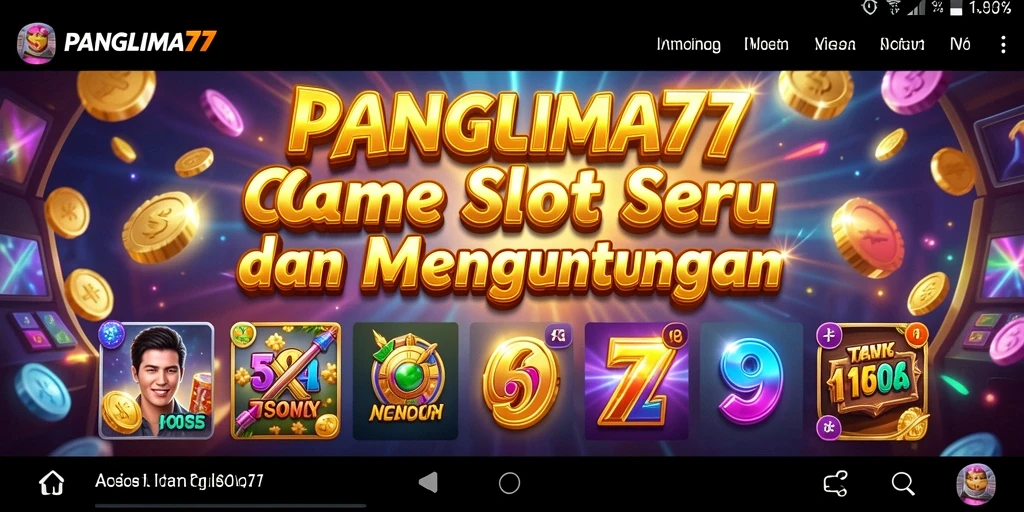 Tampilan gameplay menarik dari PANGLIMA77 pada slot klasik.