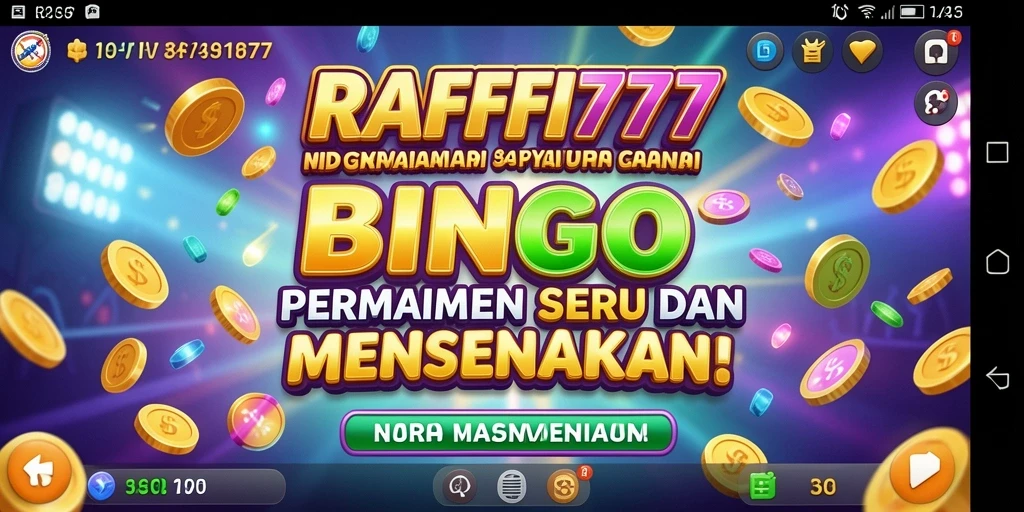 Tampilan seru gameplay Bingo di RAFFI777.