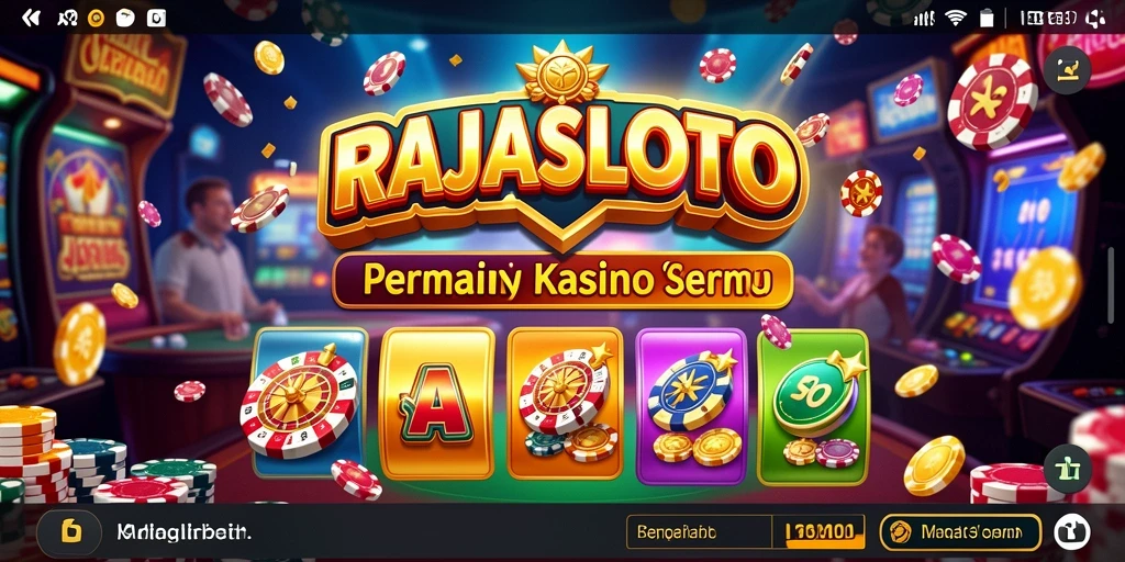 Tampilan gameplay menarik dan penuh warna di RAJASLOTO.