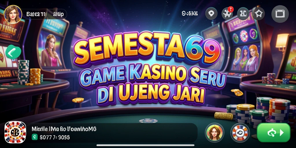 Menampilkan gameplay seru dalam aplikasi Kasino SEMESTA69.